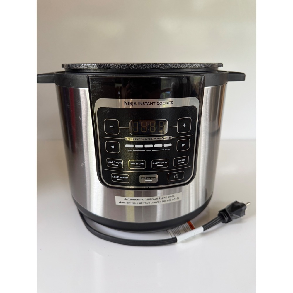 Ninja Instant Cooker PC100 Series 6 Quart Replacement Base Only Stainless Black